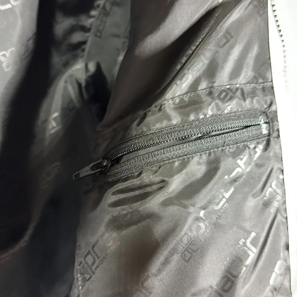PREDATOR WEAR Women's Lightweight Quilted Zip-Up Coat Jacket Silver Size XS